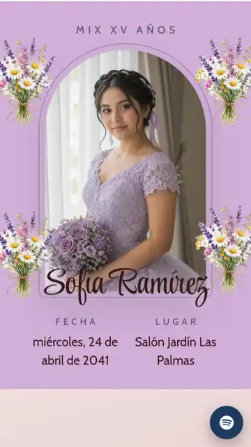 Vista previa de XV Años | Inspiración Lila Dulce